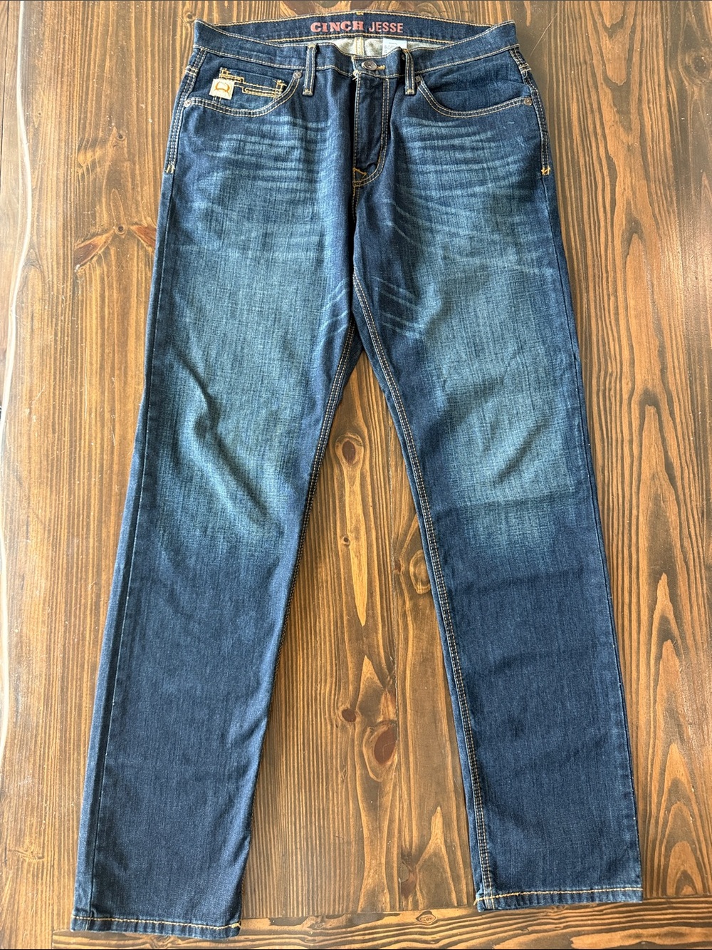Cinch Jesse 34x34 Straight Jeans Dark Blue Wash Men’s